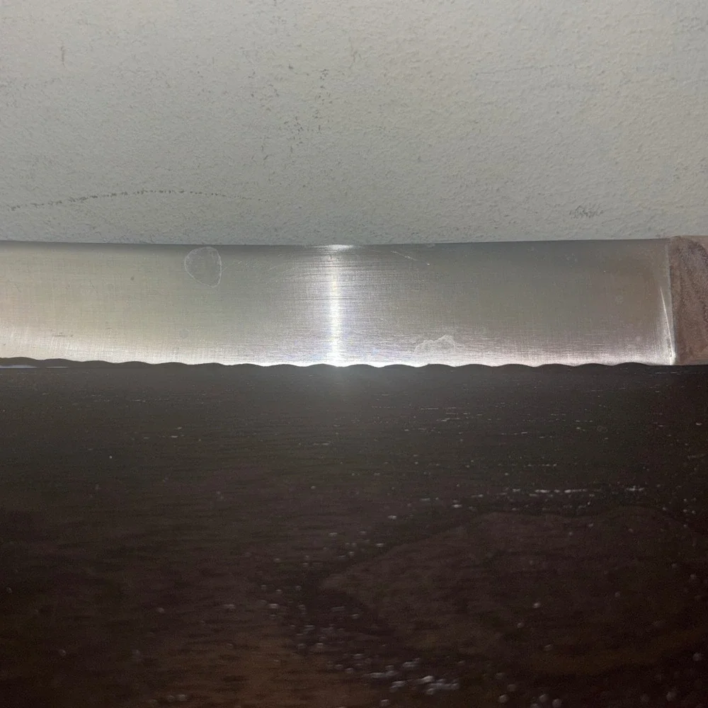 Harvard‎ Cutlery 574 Serrated Bread Knife 8.5 Inch Blade Wood Handle Full Tang